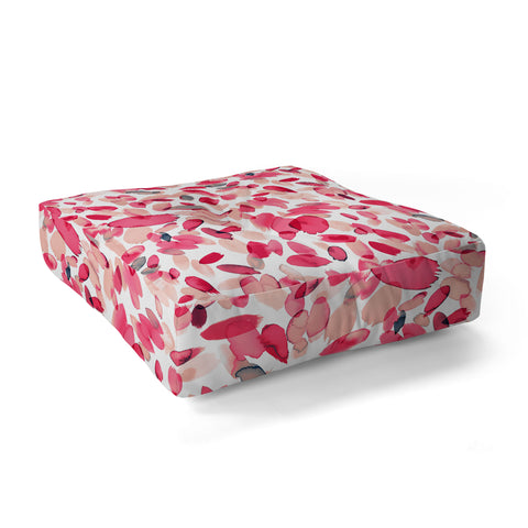 Ninola Design Coral Flower Petals Floor Pillow Square