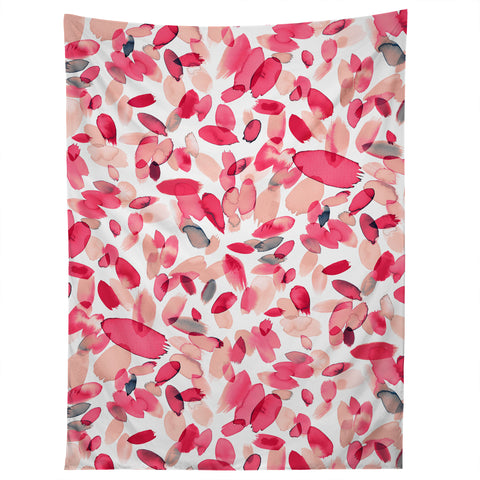 Ninola Design Coral Flower Petals Tapestry