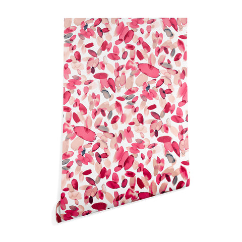 Ninola Design Coral Flower Petals Wallpaper