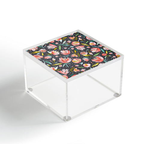 Ninola Design Coral peonies festival floral Acrylic Box
