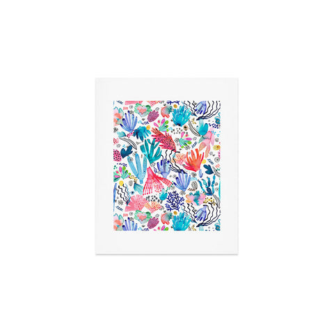 Ninola Design Coral Reef Watercolor Art Print