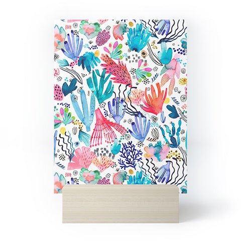 Ninola Design Coral Reef Watercolor Mini Art Print