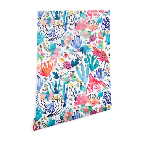 Ninola Design Coral Reef Watercolor Wallpaper