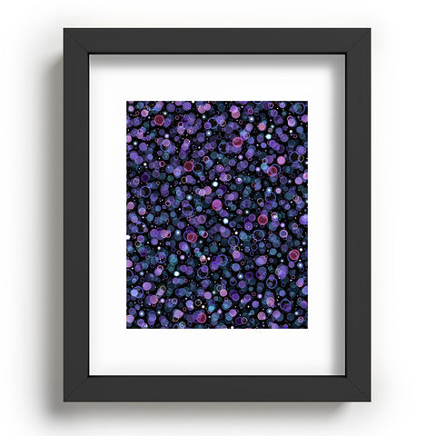 Ninola Design Cosmic Circles Ultraviolet Dots Bubbles Recessed Framing Rectangle