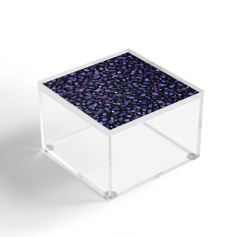 Ninola Design Cosmic Circles Ultraviolet Dots Bubbles Acrylic Box