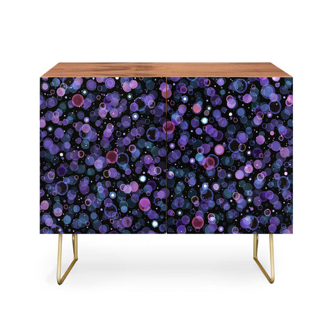 Ninola Design Cosmic Circles Ultraviolet Dots Bubbles Credenza