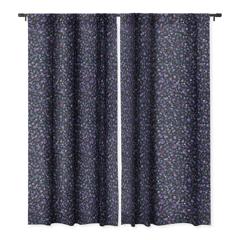 Ninola Design Cosmic Circles Ultraviolet Dots Bubbles Blackout Window Curtain