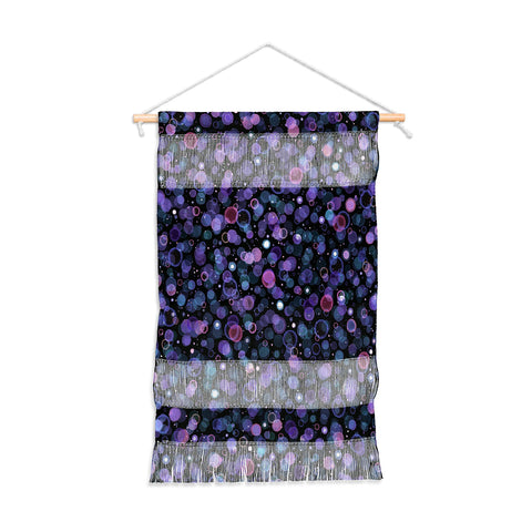 Ninola Design Cosmic Circles Ultraviolet Dots Bubbles Wall Hanging Portrait