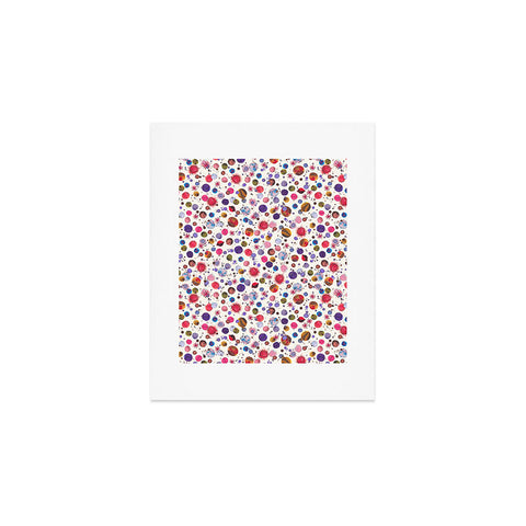 Ninola Design Cosmic galaxy constellation dots planets Art Print