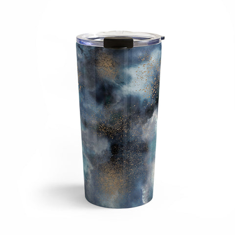 Ninola Design Cosmic watercolor blue Travel Mug