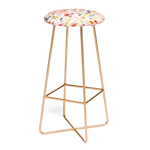 Ninola Design Countryside botanical Pink Bar Stool