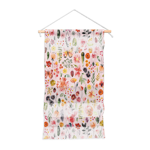 Ninola Design Countryside botanical Pink Wall Hanging Portrait