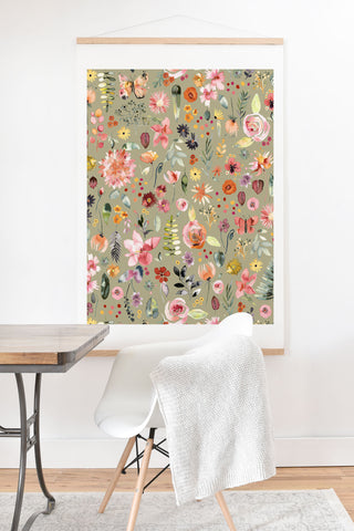 Ninola Design Countryside Colorful Plants Art Print And Hanger