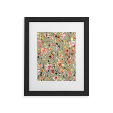 Ninola Design Countryside Colorful Plants Framed Art Print