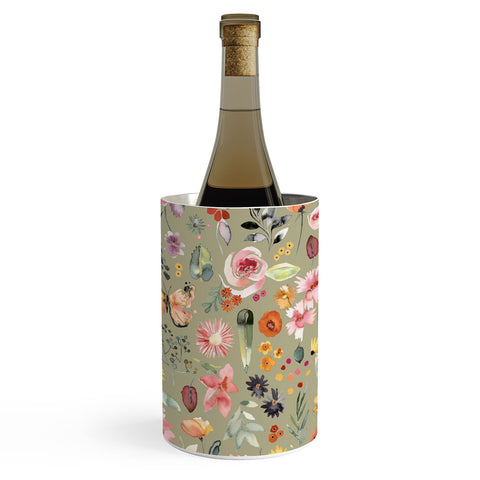 Ninola Design Countryside Colorful Plants Wine Chiller