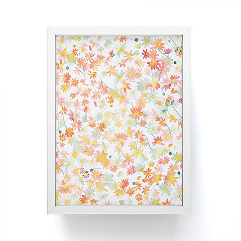 Ninola Design Countryside Floral Daisies Framed Mini Art Print