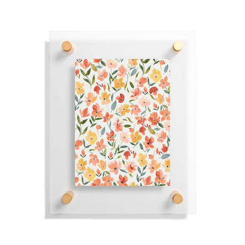 Ninola Design Countryside Fresh Flowers Floating Acrylic Print