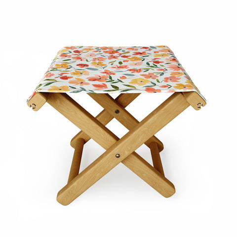 Ninola Design Countryside Fresh Flowers Folding Stool