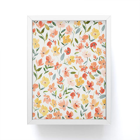 Ninola Design Countryside Fresh Flowers Framed Mini Art Print
