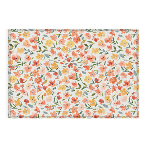Ninola Design Countryside Fresh Flowers Outdoor Rug