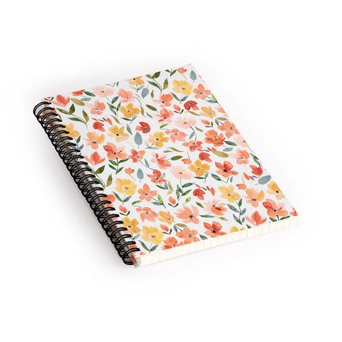 Ninola Design Countryside Fresh Flowers Spiral Notebook