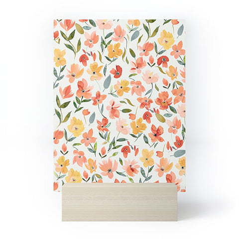 Ninola Design Countryside Fresh Flowers Mini Art Print