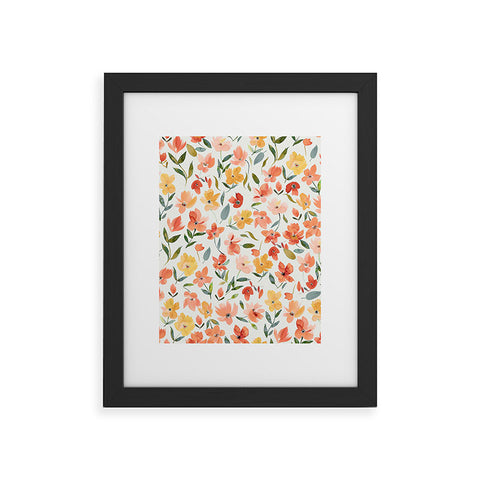 Ninola Design Countryside Fresh Flowers Framed Art Print