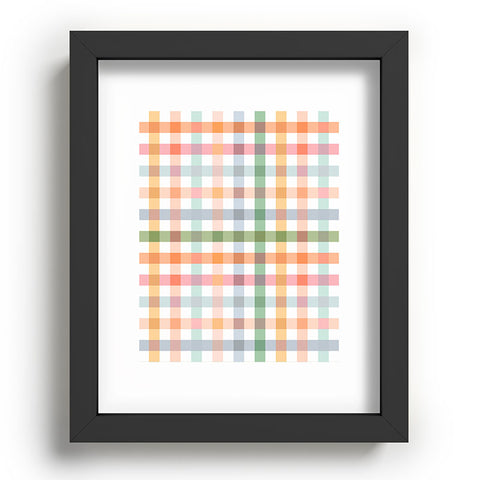 Ninola Design Countryside Gingham Picnic Recessed Framing Rectangle