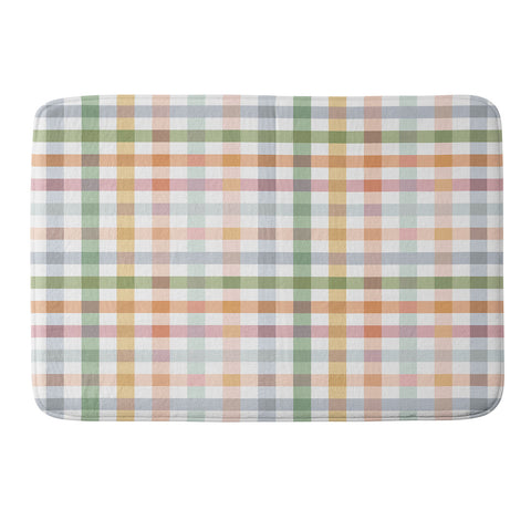 Ninola Design Countryside Gingham Picnic Memory Foam Bath Mat
