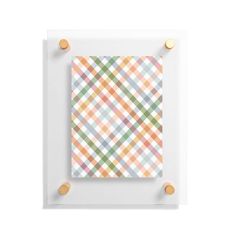 Ninola Design Countryside Gingham Picnic Diagonal Floating Acrylic Print