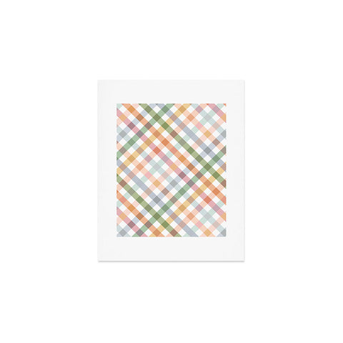 Ninola Design Countryside Gingham Picnic Diagonal Art Print