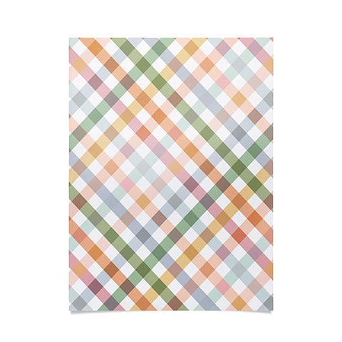 Ninola Design Countryside Gingham Picnic Diagonal Poster