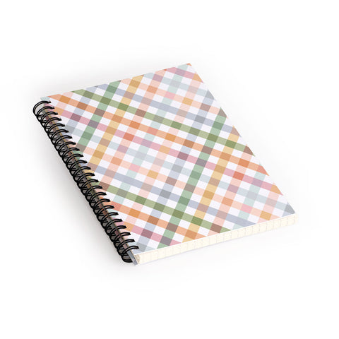 Ninola Design Countryside Gingham Picnic Diagonal Spiral Notebook