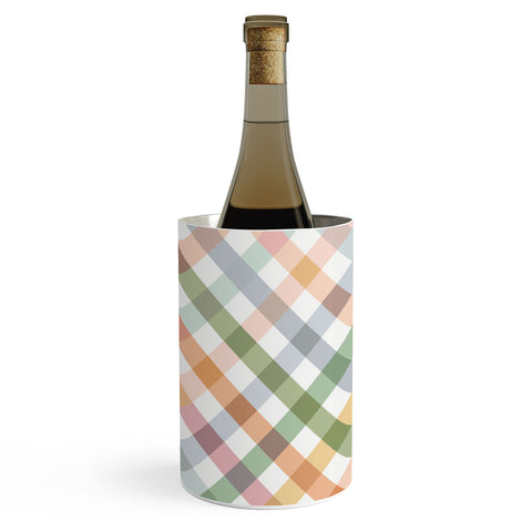 Ninola Design Countryside Gingham Picnic Diagonal Wine Chiller