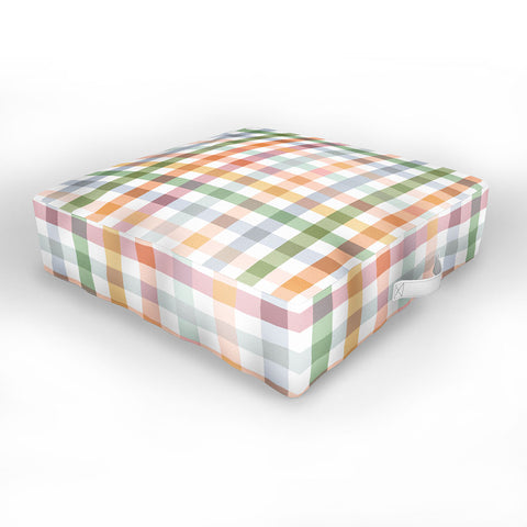 Ninola Design Countryside Gingham Picnic Outdoor Floor Cushion