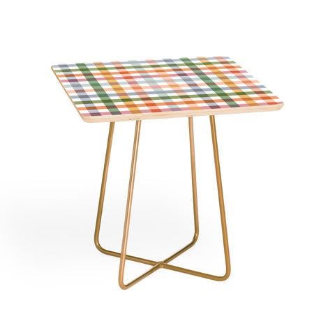 Ninola Design Countryside Gingham Picnic Side Table