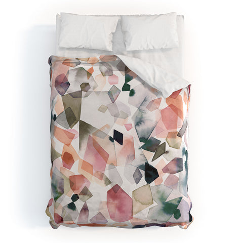 Ninola Design Crystals minerals Duvet Cover