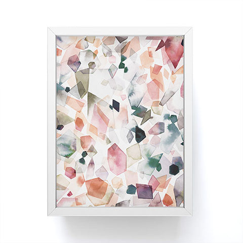 Ninola Design Crystals minerals Framed Mini Art Print