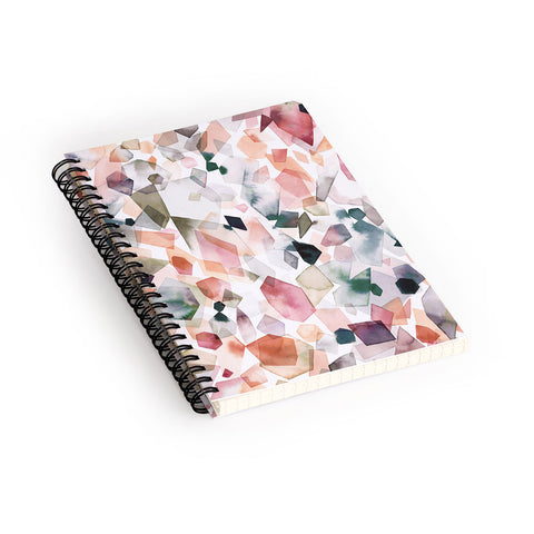 Ninola Design Crystals minerals Spiral Notebook