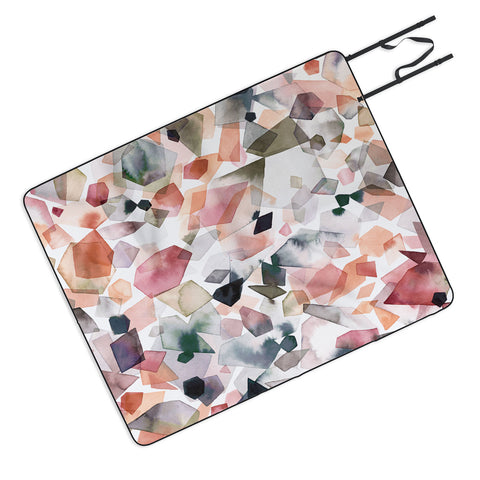 Ninola Design Crystals minerals Picnic Blanket