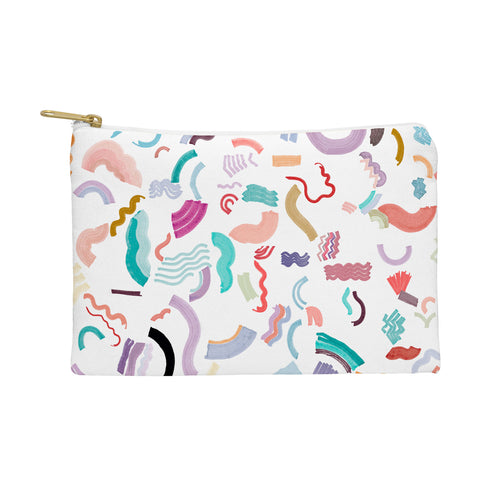 Ninola Design Curly and Zigzag stripes Marker drawing Pouch