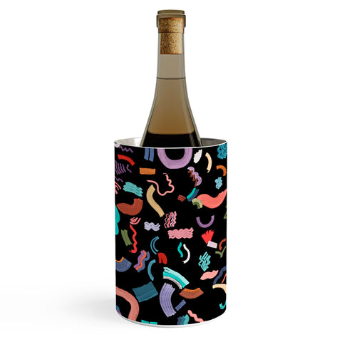 Ninola Design Curly Zigzag Marker Black Wine Chiller