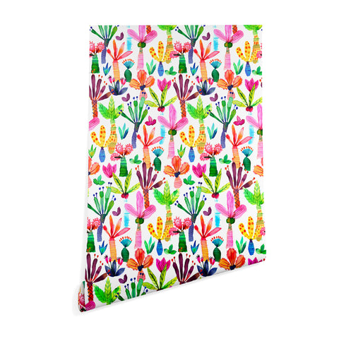 Ninola Design Cute and colorful tropical jungle Wallpaper