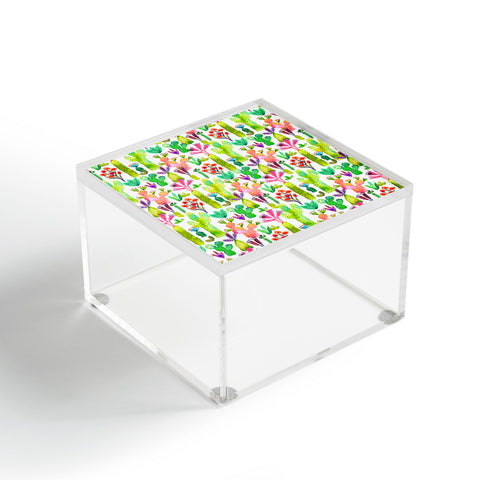 Ninola Design Cute and green cacti garden plants Acrylic Box