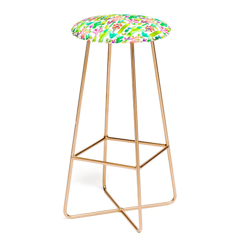 Ninola Design Cute and green cacti garden plants Bar Stool