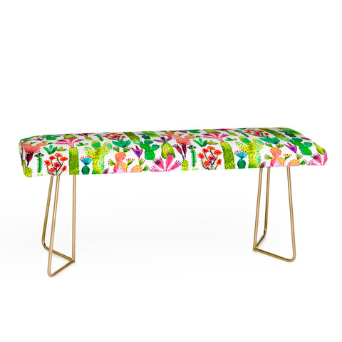 Ninola Design Cute and green cacti garden plants Bench