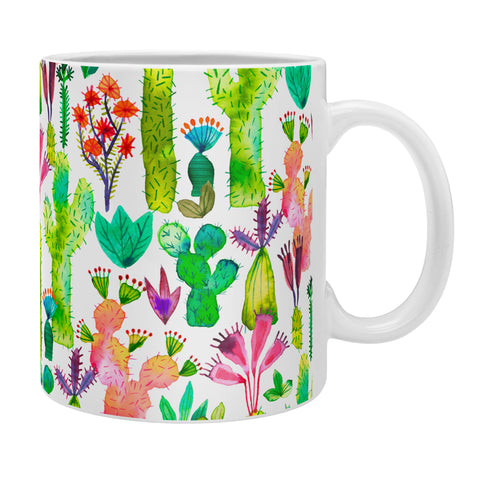 Ninola Design Cute and green cacti garden plants Coffee Mug