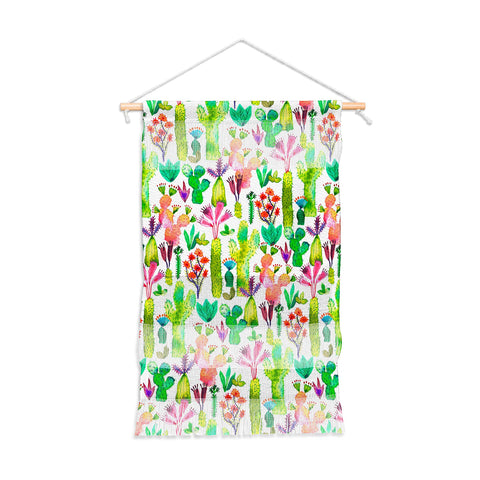 Ninola Design Cute and green cacti garden plants Wall Hanging Portrait