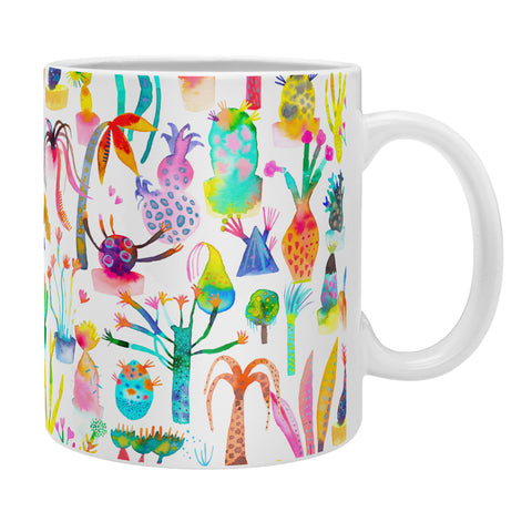 Ninola Design Cute and Imaginary Lush Garden Plants Coffee Mug