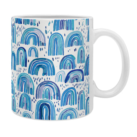 Ninola Design Cute Blue Rainbows Coffee Mug